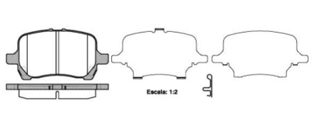 CHEVROLET Гальмівні колодки передні HHR 2.4 06- REMSA 1089.12