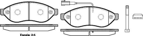 Колодка гальм. диск. CITROEN JUMPER, FIAT DUCATO, PEUGE BOXER 06 - передн. REMSA 1237.01