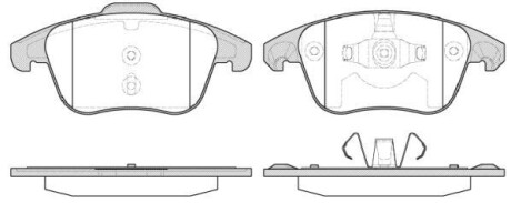 CITROEN гальм.колодки передн.C4 Grand Picasso 06-, Peugeot 207,307, 308 08- REMSA 1249.30