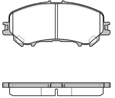 Колодка гальм. диск. Nissan, Renault передн. REMSA 1318.22