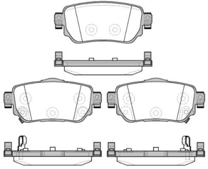 NISSAN Тормозные колодки задн.Qashqai 13- REMSA 1582.02