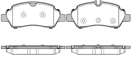 FORD Колодки гальмівні задні TRANSIT V363 2.2 TDCi REMSA 1605.00