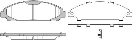 FORD USA Колодки гальмівні передн MUSTANG 17- REMSA 1620.00