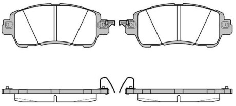 MAZDA Колодки гальмівні передні 2 14- REMSA 1656.04