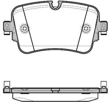 AUDI Колодки торм. задние Q7 15- REMSA 1668.08