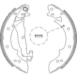 Колодка гальм. барабан. BMW/RENAULT/SUZUKI/VOLVO 3 SERIE/EXPRESS/VITARA/360 задн. REMSA 4027.02