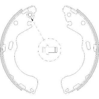 MAZDA Колодки гальмівні барабанні PREMACY 99- 229X43 REMSA 4210.00