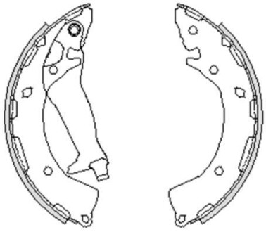 HYUNDAI Щеки тормозные i10/20,Solaris,Kia Rio III 08- REMSA 4248.00