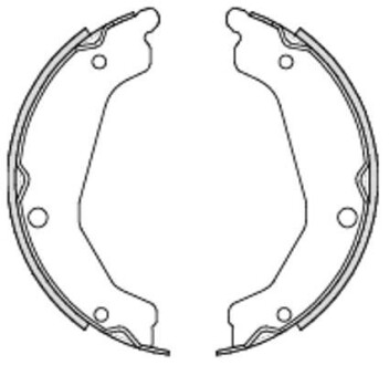 Колодки гальмівні барабанні HYUNDAI TERRACAN -06 REMSA 4694.00