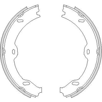 DB Колодки гальмівні барабанні W211 03- REMSA 4708.00