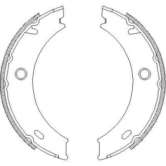 Колодка гальм. барабан. MB SPRINTER, LT28-46 задн. REMSA 4714.01