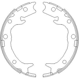 HONDA Щеки тормозные CR-V 02- FR-V 05- REMSA 4737.00