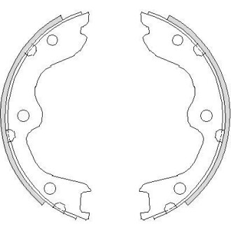 Колодки гальмівні барабанного типу NISSAN 350Z, Teana REMSA 4738.00