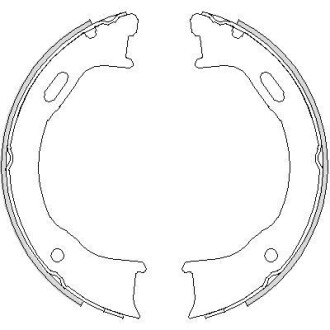 Колодки гальмівні барабанного типу Cherokee REMSA 4747.00