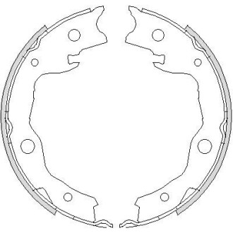 Колодки ручного тормоза Nissan X-trale,Qashqai, Renault Koleos, Toyota Rav-4 REMSA 4752.00