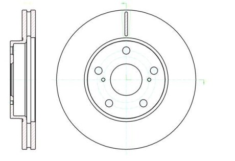 Гальмівний диск. передн. TOYOTA RAV4 00- REMSA 61043.10