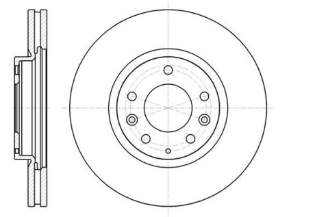 Диск гальмівний MAZDA CX-7 передн., вент. REMSA 61236.10 (фото 1)