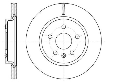 OPEL диск гальмівний задн. &quot;17-18&quot; Insignia 08- REMSA 61284.10