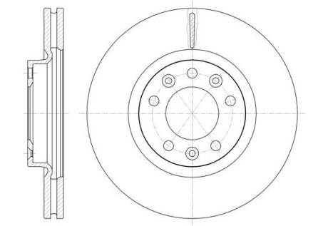 PEUGEOT Диск гальмівний передній 407 04- REMSA 61471.10