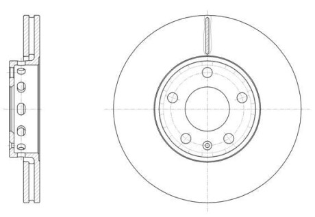 Диск гальмівний перед.(вентил.) VW Passat AUDI 100/A4/A6 SKODA REMSA 6328.10