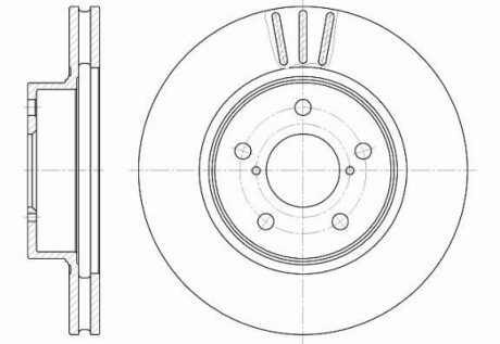 Диск гальмівний SUBARU, передн. REMSA 6397.10