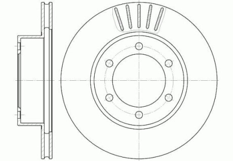 Диск гальмівний TOYOTA 4-RUNNER, LAND CRUISER передн. REMSA 6562.10