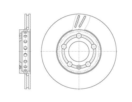 Диск гальмівний SKODA ROOMSTER, VW POLO передн., вент. REMSA 6709.10