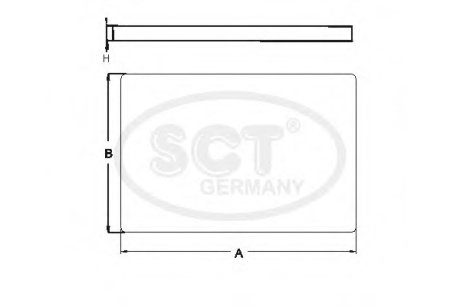 Фільтр салону SKODA Superb I (3U) 2.0 (01-08) (SA 1106) SCT SCT Germany SA1106