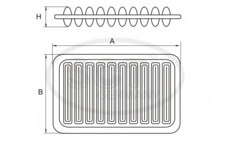 Фільтр повітряний TOYOTA Auris II (E180) 1.4 D-4D, Avensis III (T27)2.2 D (09-) (SB 2338) SCT SCT Germany SB2338