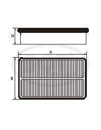 Фільтр повітряний HYUNDAI Santa Fe III / Grand Santa Fe 2.4 Mpi (12-) (SB 2380) SCT SCT Germany SB2380