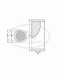 Фільтр масляний VW Passat (3B2/3B5) 1.9 TDI (98-05) (SH 420 L) SCT SCT Germany SH420L