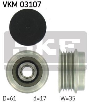 Шків генератора SKF VKM 03107
