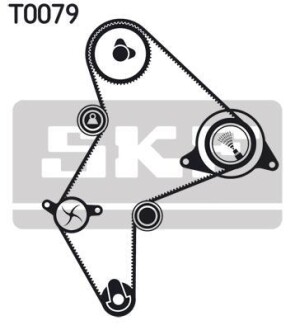 Комплект ременя ГРМ SKF VKMA 03251 (фото 1)