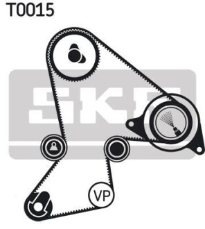 К-кт. ГРМ (ремінь+ ролик) Renault 18/20/21/25 SKF VKMA 06214