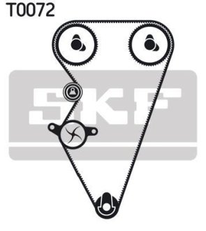 Роликовий модуль натягувача ременя (ролик, ремінь) SKF VKMA 07310