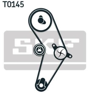 Комплект ременя ГРМ + помпа SKF VKMC 02204-2