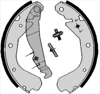Гальмівні колодки барабанні STARLINE BC 04640