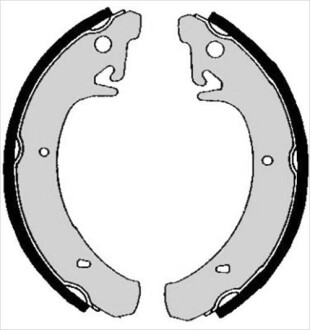 Гальмівні колодки барабанні STARLINE BC 04830 (фото 1)