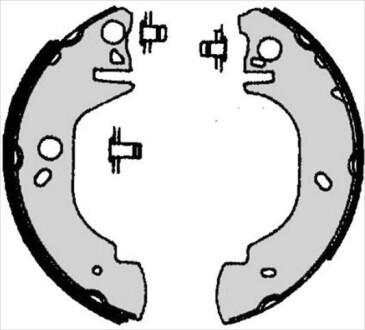Гальмівні колодки барабанні STARLINE BC 06760