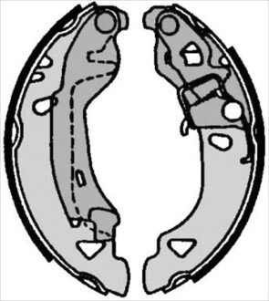 Гальмівні колодки барабанні STARLINE BC 07080