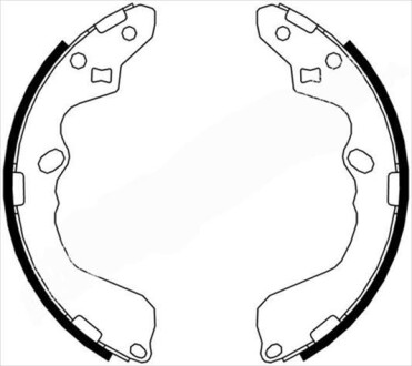 Гальмівні колодки барабанні STARLINE BC 07190
