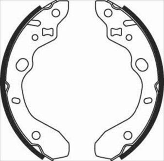 Гальмівні колодки барабанні STARLINE BC 07910