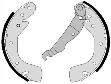 Гальмівні колодки барабанні STARLINE BC 08210