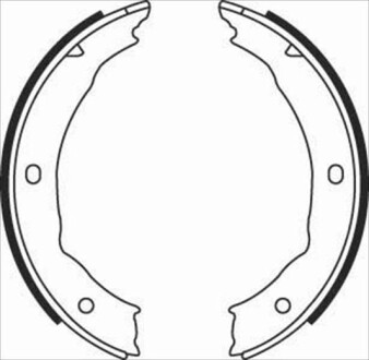 Гальмівні колодки барабанні STARLINE BC 08400
