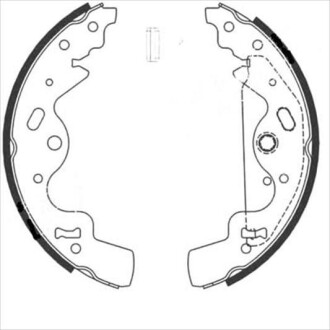 Гальмівні колодки барабанні STARLINE BC 08820