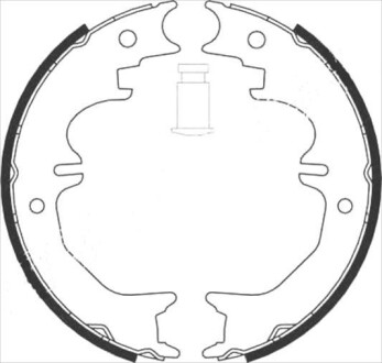 Гальмівні колодки барабанні STARLINE BC 08850