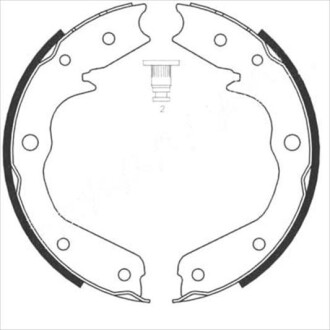 Гальмівні колодки барабанні STARLINE BC 08970