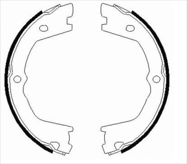 Гальмівні колодки барабанні STARLINE BC 09080