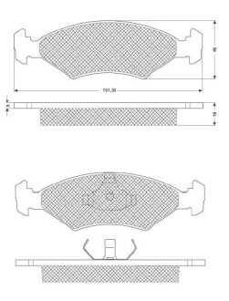 Гальмівні колодки дискові STARLINE BD S033