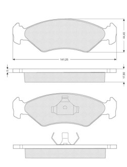 Гальмівні колодки дискові STARLINE BD S040